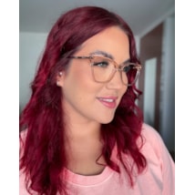 Armação de óculos de grau - Mariana Coral 6181 - Rose transparente C6