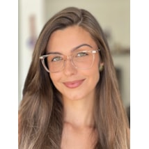 Armação de óculos de grau - Mariana Coral 6181 - Rose transparente C6