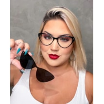 ARMAÇÃO DE ÓCULOS DE GRAU - MARIELI 25039 - PRETO ARMAÇÃO DE ÓCULOS DE GRAU - MARIELI 25039 - PRETO