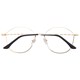 Armação de óculos de grau - Marselha 9721 - Preto com dourado