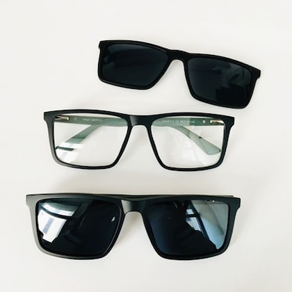 Armação de óculos de grau masculino - Alberto 99115 - preto com detalhe verde C2 Armação de óculos de grau masculino - Alberto 99115 - preto com detalhe verde C2