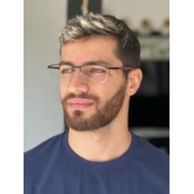 Armação de óculos de grau masculino - Antony 6978 - preto haste bordo C1 Armação de óculos de grau masculino - Antony 6978 - preto haste bordo C1