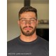 Armação de óculos de grau masculino - Beni 0152 - grafite clip on preto C7