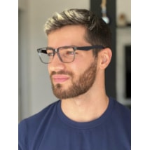 Armação de óculos de grau masculino - Caleb 3859 - preto Transparente C5 Armação de óculos de grau masculino - Caleb 3859 - preto Transparente C5