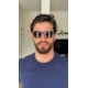 Armação de óculos de grau masculino - Daniel quadrado 0161 - marrom escuro fosco