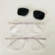 Armação de óculos de grau masculino - Daniel quadrado 0161 - transparente clip on transparente