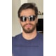 Armação de óculos de grau masculino - Daniel quadrado 0161 - transparente fosco haste militar clip on preto