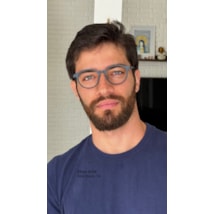 Armação de óculos de grau masculino - Ethan 6008 - azul fosco C4