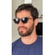 Armação de óculos de grau masculino - Ethan 6008 - preto C1