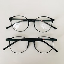 Armação de óculos de grau masculino - Fabrício 233 - preto detalhe verde C6