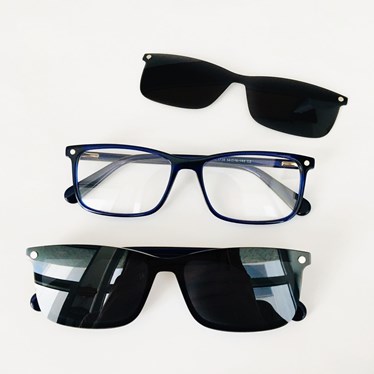 Armação de óculos de grau masculino - Gabriel 3739 - Azul marinho