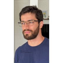Armação de óculos de grau masculino - Giuseppe 1015 - marrom metalizado C5