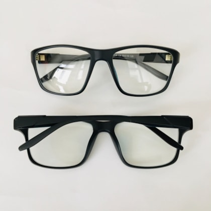 Armação de óculos de grau masculino - Henri 3036 - preto Fundo verde C4 Armação de óculos de grau masculino - Henri 3036 - preto Fundo verde C4