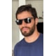 Armação de óculos de grau masculino - Jonas 5 em 1 cod 2258 - preto com 5 cores de clip on solar