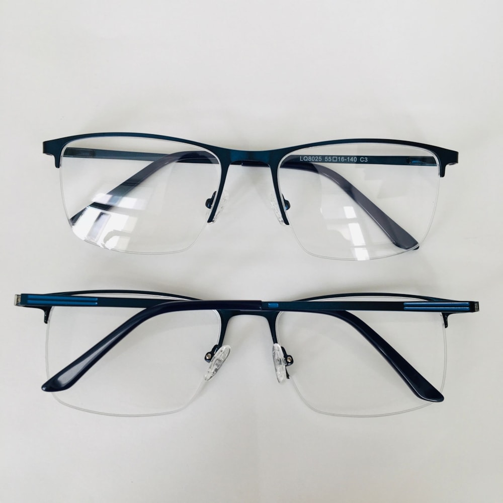 Armação de óculos de grau masculino - London 8025 - azul haste detalhe ...