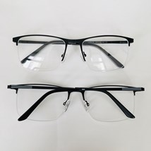 Armação de óculos de grau masculino - London 8025 - preto haste detalhe cinza c1