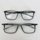 Armação de óculos de grau masculino - Luidi 1001 - preto haste detalhe branco C1