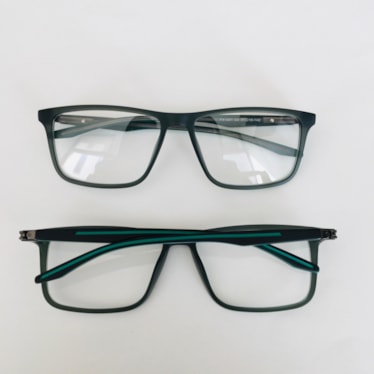 Armação de óculos de grau masculino - Luidi 1001 - verde haste detalhe verde C4