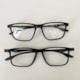 Armação de óculos de grau masculino - Make 1012 - preto haste detalhe azul C1