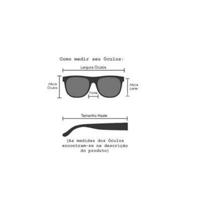 Armação de óculos de grau masculino - Modelo 1001 - preto