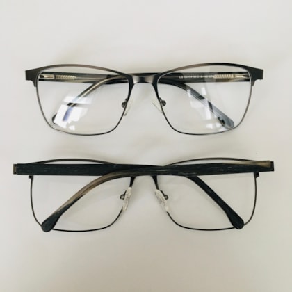 Armação de óculos de grau masculino - Modelo LQC0154 - grafite