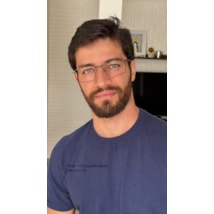 Armação de óculos de grau masculino - Noah 1018 - grafite haste detalhe azul C5