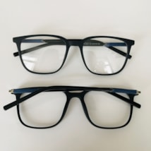 ARMAÇÃO DE ÓCULOS DE GRAU MASCULINO- RODOLFO 5506 - PRETO COM DETALHE AZUL C2 ARMAÇÃO DE ÓCULOS DE GRAU MASCULINO- RODOLFO 5506 - PRETO COM DETALHE AZUL C2