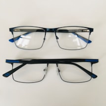 ARMAÇÃO DE ÓCULOS DE GRAU MASCULINO- RUBENS 6602 - PRETO COM DETALHE AZUL C5 ARMAÇÃO DE ÓCULOS DE GRAU MASCULINO- RUBENS 6602 - PRETO COM DETALHE AZUL C5