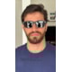 Armação de óculos de grau masculino - Thiaguinho 0270 - azul haste detalhe cinza e preto clip on azul C2