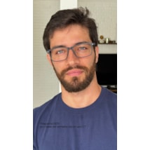Armação de óculos de grau masculino - Thiaguinho 0270 - azul haste detalhe vermelho clip on azul c7