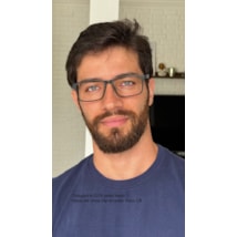 Armação de óculos de grau masculino - Thiaguinho 0270 - preto fosco haste detalhe cinza clip on preto fosco c8