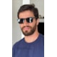 Armação de óculos de grau masculino - Victor 5 em 1 cod 9808 - preto com 5 cores de clip on solar