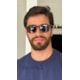 Armação de óculos de grau masculino - Victor 5 em 1 cod 9808 - preto com 5 cores de clip on solar