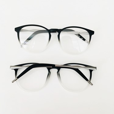 Armação de óculos de grau masculino - Wilbert 5816 - preto transparência C7