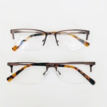 Armação de óculos de grau masculino - Yuri 6980 - bronze ponteira animal print C2