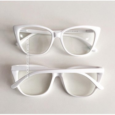 Armação de óculos de grau - Maud - Branco