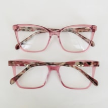 Armação de óculos de grau - Mavi 6208 - rosa transparente C4