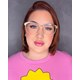 Armação de óculos de grau - Megan - Rose transparência