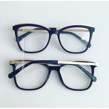 Armação de óculos de grau - Megan Two - Azul