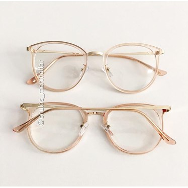 Armação de óculos de grau - Mileni Two - Rose transparência