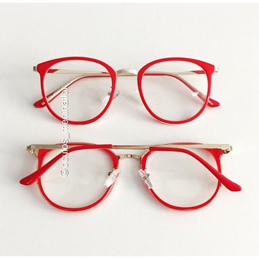 Armação de óculos de grau - Mileni Two - Vermelho
