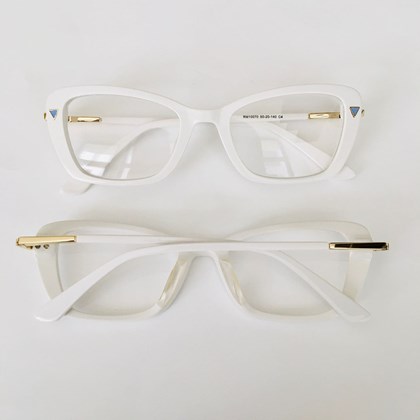 Armação de óculos de grau - Mirla 10070 - branco C4