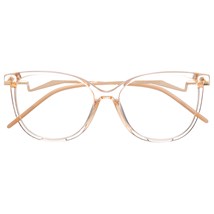 Armação de óculos de grau - Moana - Dourado transparente