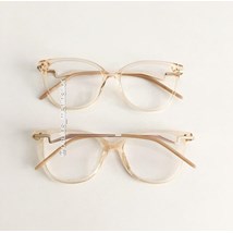 Armação de óculos de grau - Moana - Dourado transparente