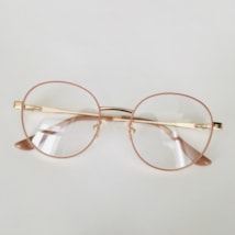 Armação de óculos de grau - modelo 0173 - Rose com dourado Armação de óculos de grau - modelo 0173 - Rose com dourado