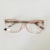 Rose transparente haste animal print detalhe rose