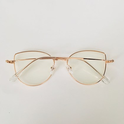 Armação de óculos de grau - modelo 0441 - rose gold
