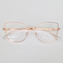 Armação de óculos de grau - modelo 82152 - Rose gold brilho prata Armação de óculos de grau - modelo 82152 - Rose gold brilho prata