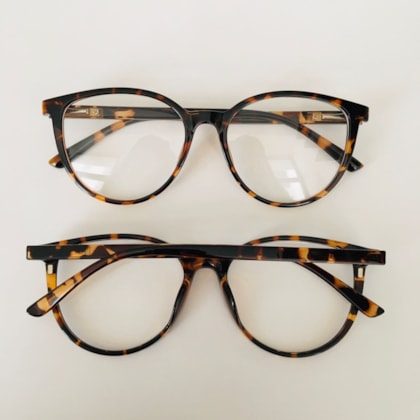 Armação de óculos de grau - modelo 87001 - animal print Armação de óculos de grau - modelo 87001 - animal print