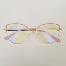 Armação de óculos de grau - modelo 95951 - Rose com branco Armação de óculos de grau - modelo 95951 - Rose com branco